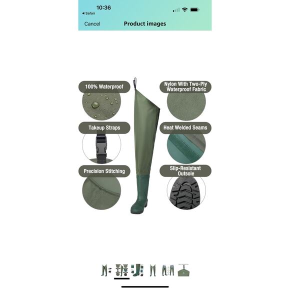 Fishingsir wader boots - Picture 2 of 6